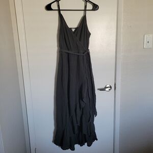 Ruffle Faux Wrap Aerie Dress